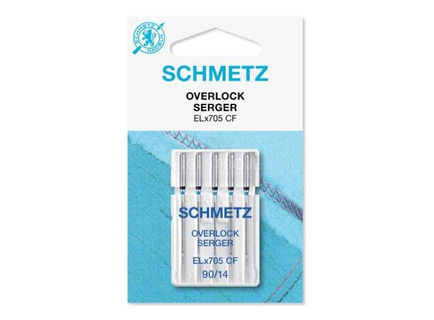 Schmetz Overlock-/CoverPro 90/14 CF 5pk. ELx705  90/14 CF 5stk. 