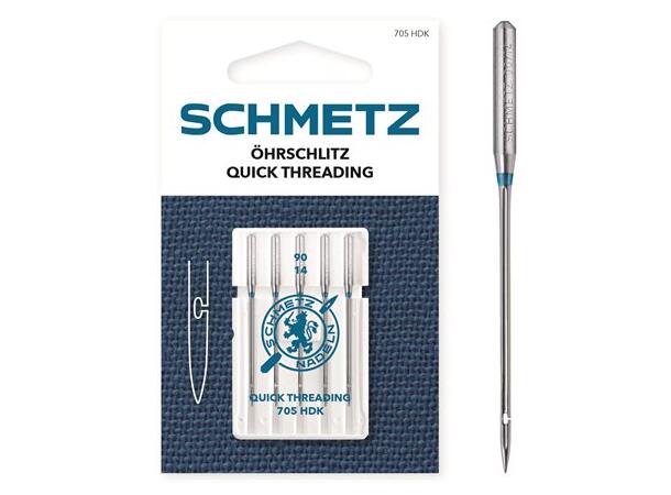 Schmetz Quick Threading 90/14 Hurtig tredings nål, Symaskinnål 