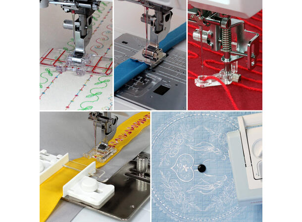 Janome Crafting Home Decor tilbehørssett Gruppe 1, 1A, 1B, 1C, 1D 