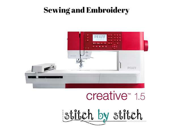 Pfaff Creative 1.5 Sy-/Broderimaskin Leverast med broderimodul 