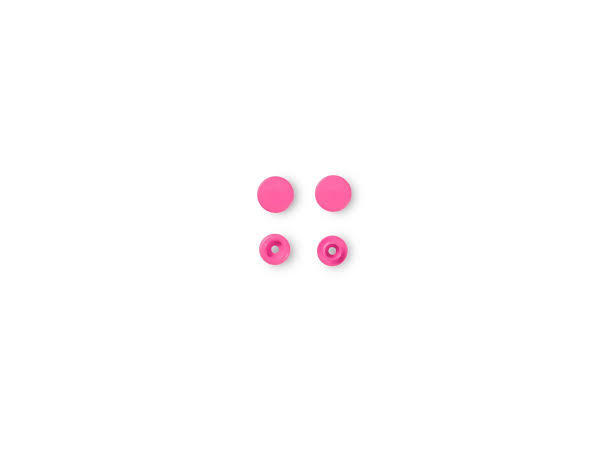 Prym Color Snaps trykknapp 12,4mm 30stk. Plastknapp farge: Lys Rosa/Runde 