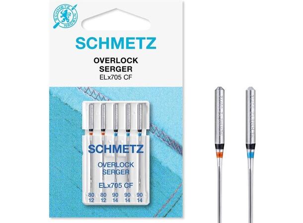 Schmetz Overlock-/CoverPr 80/12 90/14 CF ELx705 80/12  -  90/12 CF  5stk. 