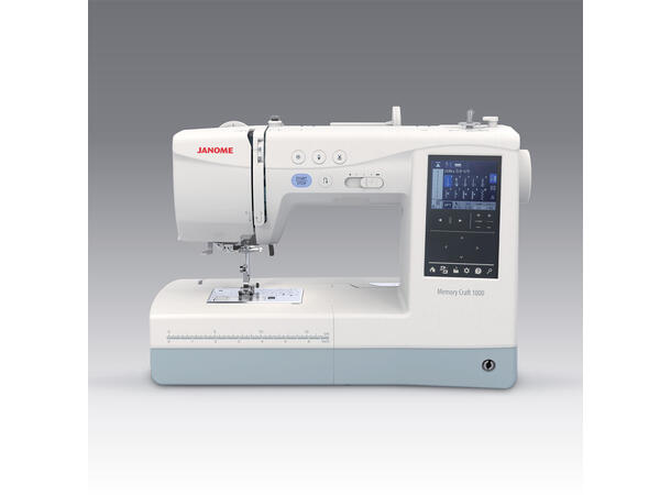DEMO: Janome MC 1000 Silky White NYHEIT: Sy- og broderimaskin!!! 