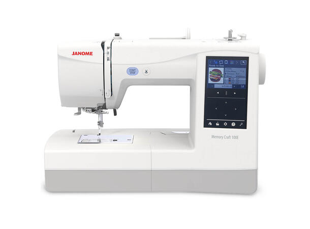 DEMO: Janome MC 1000 Silky White NYHEIT: Sy- og broderimaskin!!! 