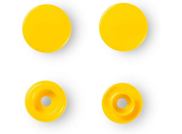 Prym Color Snaps trykknapp 12,4mm 30stk. Plastknapp farge: Gul/Runde 