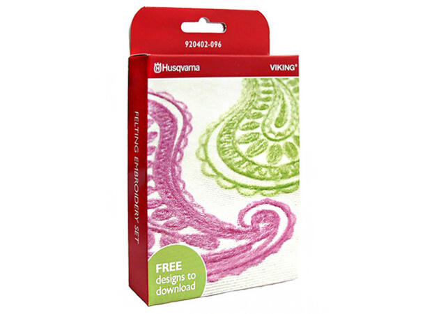 HUSQVARNA FELTING EMBROIDERY SET Passer til Husqvarna Gr. 8 (+ div. 7) 