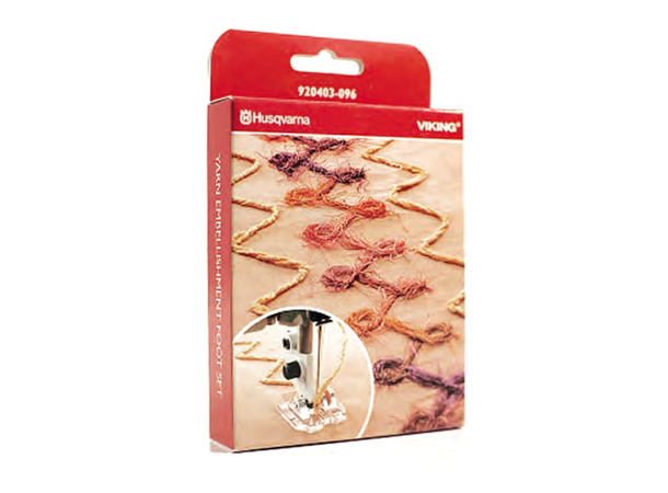 Husqvarna Yarn Embellishment Foot Set Passer til Husqvarna Gr. 7-8-9 
