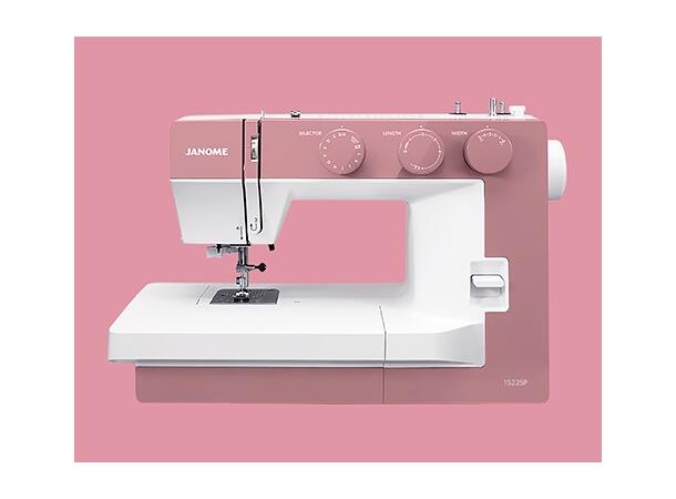 KAMPANJE: Janome 1522 Smokey Pink KAMPANJE! Spar kr 595,- + Gratis mønster 