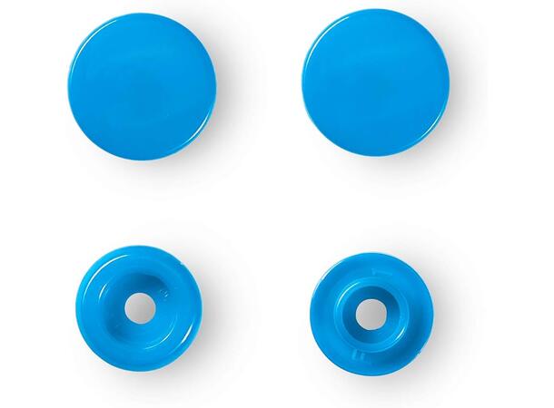 Prym Color Snaps trykknapp 12,4mm 30stk. Plastknapp farge: Stål Blå/Runde 