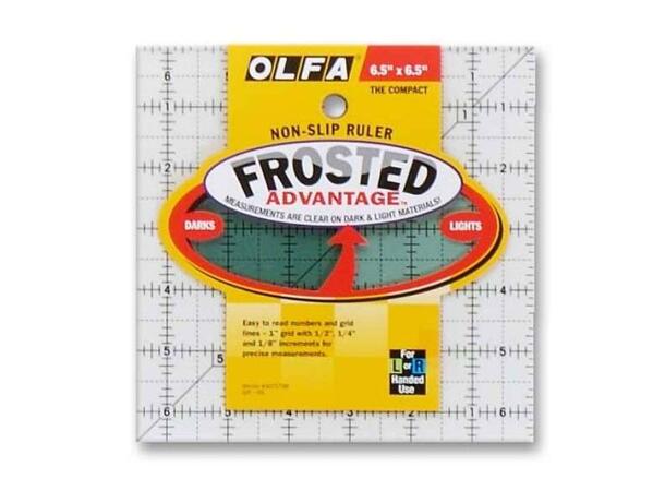 OLFA Frostad Acryl Q linjal 6,5x6,5 Inch Str. 6,5  x 6,5 Inch. 