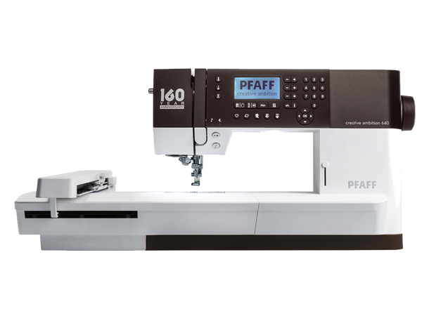 Pfaff Ambition 640 inkl. Jubileumspakke Leverast med broderimodul+Jubileumspakke 