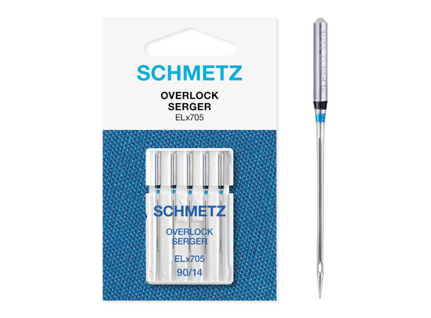 Schmetz Overlock-/CoverPro 90/14  5pk. ELx705  90/14 5stk. 