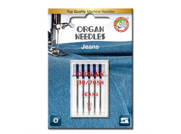 Organ Jeans nål #110 - 5 stk 130/705H 110/18