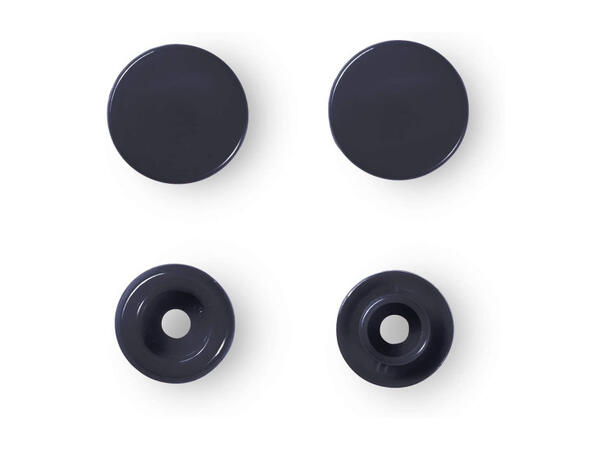 Prym Color Snaps trykknapp 12,4mm 30stk. Plastknapp farge: Marineblå/Runde 