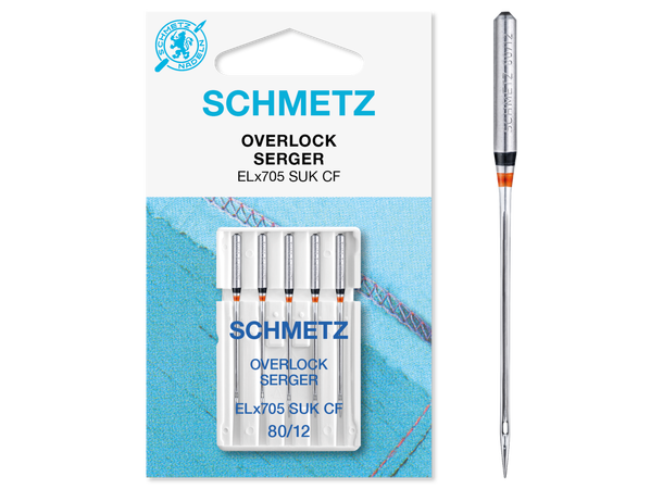 Schmetz Overlock-/CoverPro 80/11  5pk. ELx705 SUK CF  80/11 5stk. Jersey 
