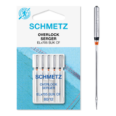 Schmetz Overlock-/CoverPro 80/11  5pk. ELx705 SUK CF  80/11 5stk. Jersey