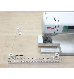 Sybrett/Sybord Janome EasyJeans 1800 Klart, gjennomsiktig sybrett.