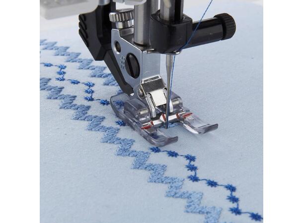 DEMO: Pfaff Quilt Expression™ 720 SE 5stk. ekstra, gratis trykkføtter, Som ny 