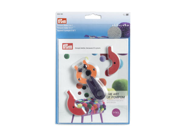 Prym Dusk/Pompon Maker, Små Perfekt verktøy for å lage tette dusker 