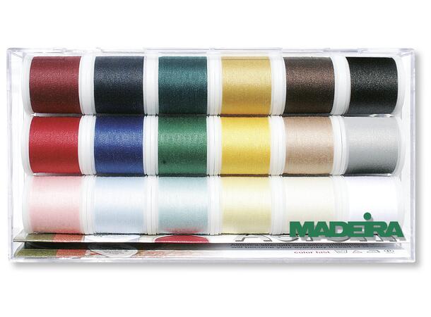 Madeira Aerofil 120 Sytråd,  200m 18pk. Sytråd Polyester No.120  18x200m ass. 