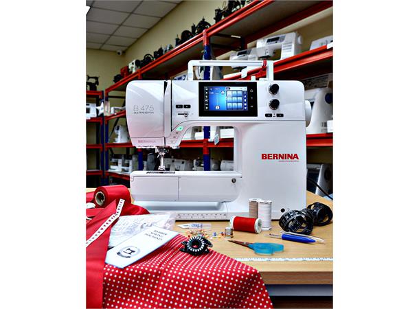 Bernina B475 Symaskin Elektronisk Symaskin, Jumbo spoler 