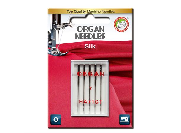 Organ Silk  nål  55 5 stk 130/705H 55/5