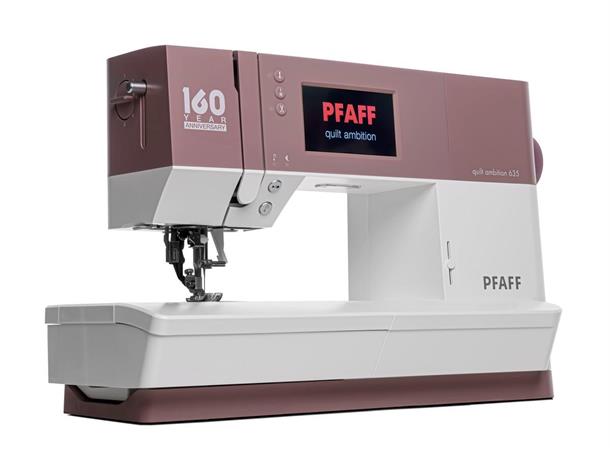 Pfaff Ambition 635 m/jubileumspk. Inkl. INNEBYGD overtransportør. 