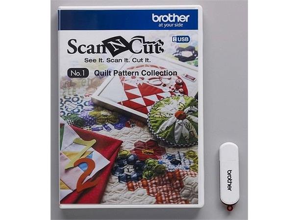 Brother Quilt Pattern Collection No.1 For Brother CM/SDX  kuttemaskiner CAUSB1 
