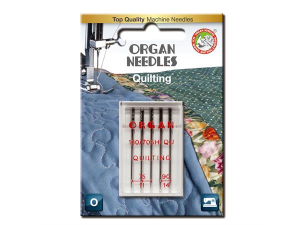 Organ Quilt nål #75-90 ass. 5 stk 130/705H 75/11   90/14