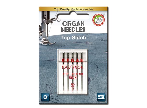 Organ Top Stitch nål #80 5 stk 130/705H  80/11