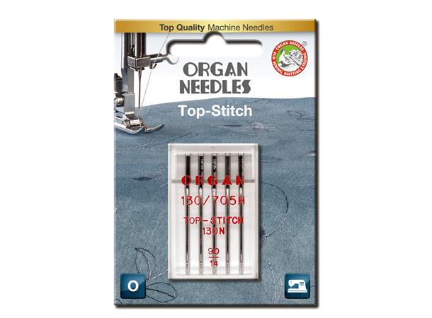 Organ Top Stitch nål #90 5 stk 130/705H  90/14