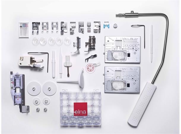 Elna 680+ symaskin Elektronisk symaskin m/stort sybrett 