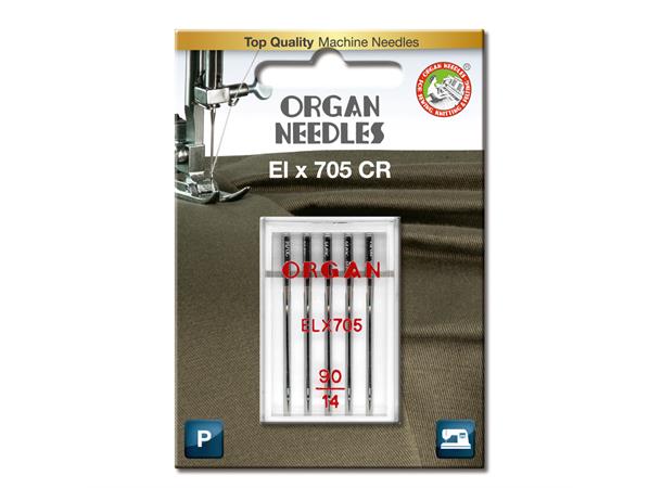 Organ ELx705 Coversøm Krom nål #90 5 stk ELx705 CR  90/5