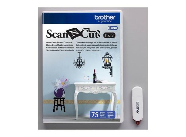 Brother Home-Deco Pattern CollectionNo.3 For Brother CM/SDX  kuttemaskiner CAUSB3 