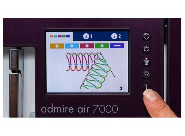 KAMPANJE: Pfaff Admire 7000 Overl/Cover Overlock-/Covermaskin med lufttreding 