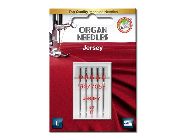 Organ Jersey SUK ball point nål #80 5stk 130/705H  80/11 