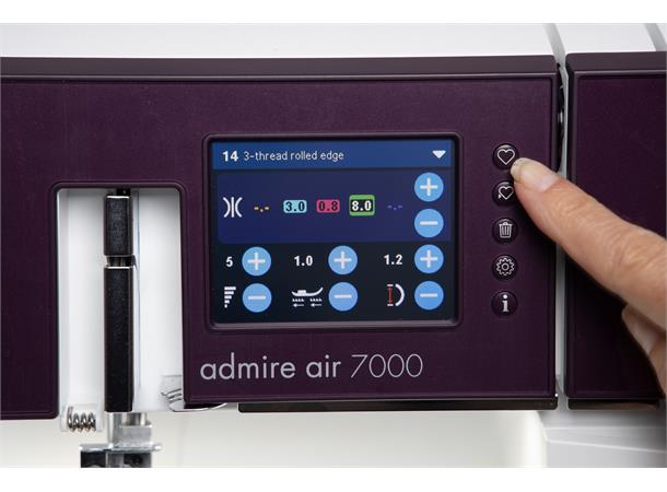 Pfaff Admire 7000 Overl/Cover Overlock-/Covermaskin med lufttreding 