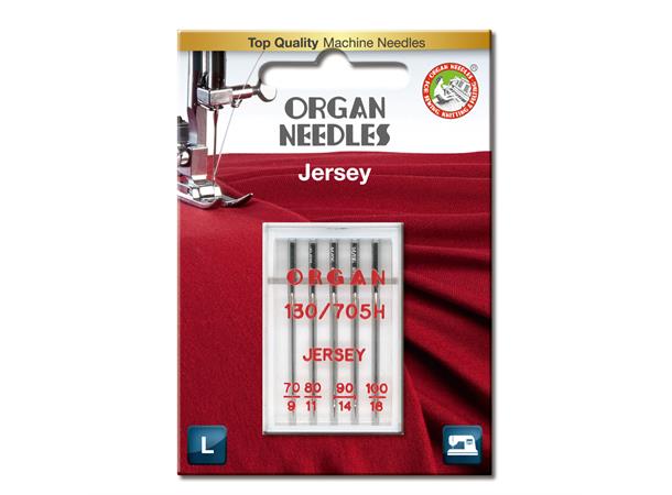 Organ Jersey SUK ball point nål ass. 5st 130/705H  70/9-80/11-90/14-100/16