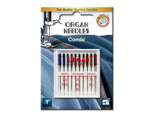 Organ Combi Box sorterte nåler - 10 stk. 130/705H Startpakke.Ass.