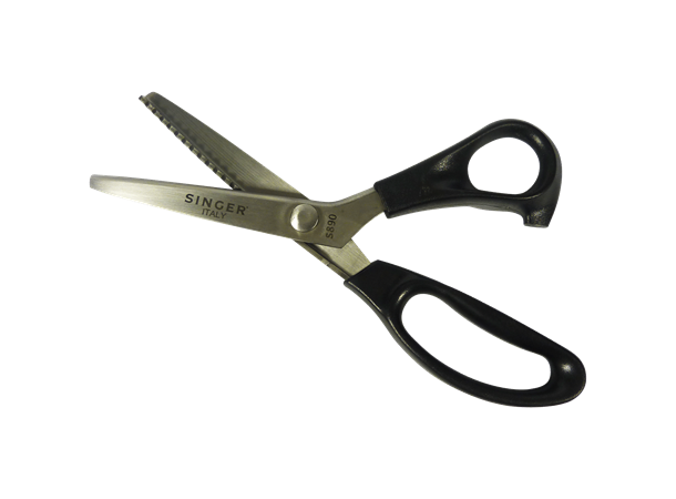 Singer Pinking Shears saks 9,5" 24cm Saks med tagger/Sikk-sakk mønster