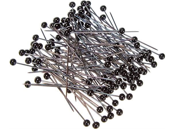 PRYM Knappenåler m/glasshode Str. 48 x 0,80 mm, 30gr i esken 