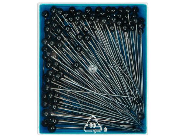 PRYM Knappenåler m/glasshode Str. 48 x 0,80 mm, 30gr i esken 