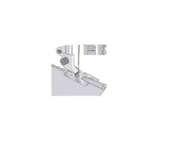 Trykkfot Husqvarna Faldefot 3mm Passer til Husqvarna Gr. 1-2-3-4-5-6-7-8 