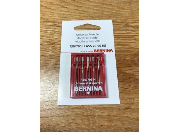 Bernina Universal nål #70-90 5 stk ass. 130/705H  70/10, 80/12, 90/14