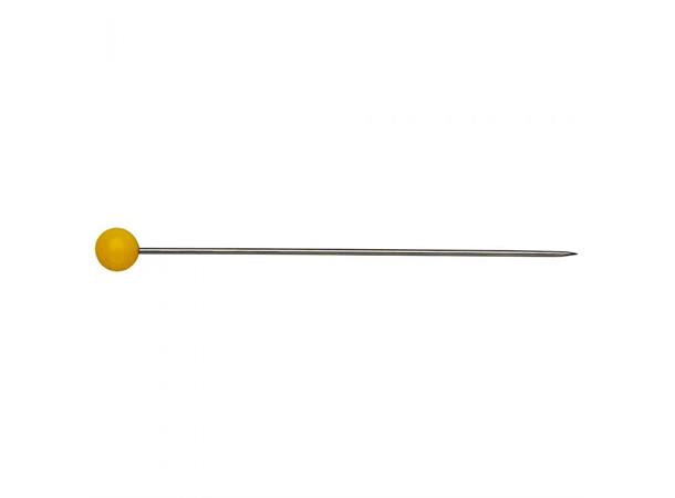 PRYM Knappenåler/Quiltenåler gule hoder Str. 45 x 0,65 mm, 15gr i esken